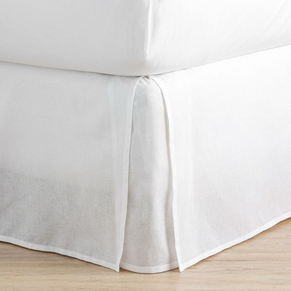 Pottery Barn Teen Essential Cotton Bed Skirt Full White